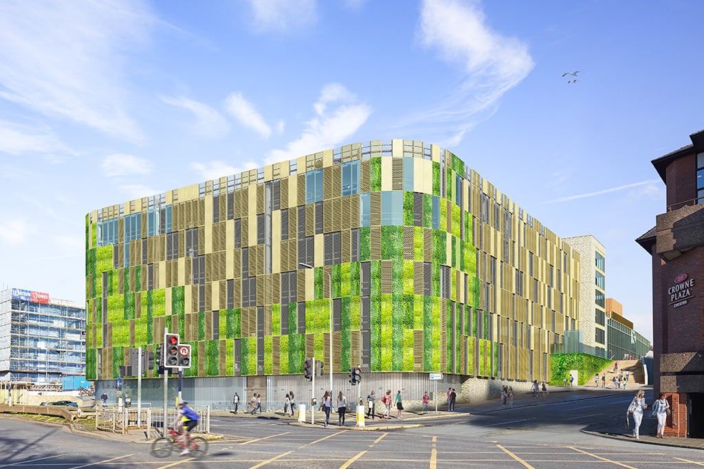 chester northgate new car park facade
