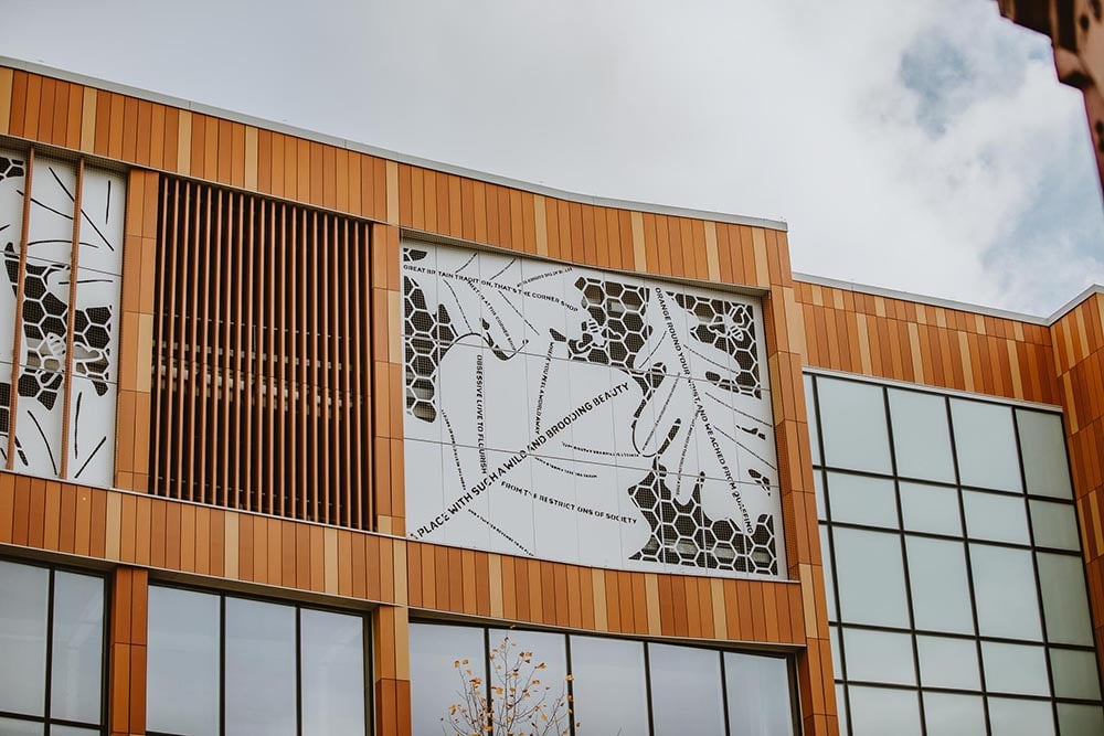 Broadmarsh multi-storey car park and bus station rainscreen cladding
