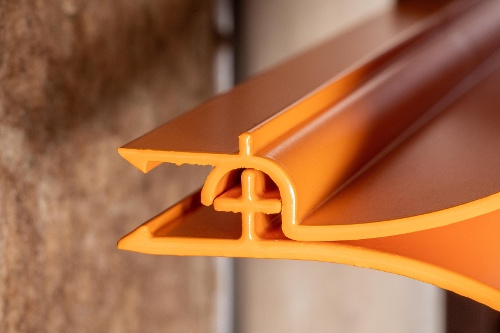 Rainscreen cladding image showing substructure