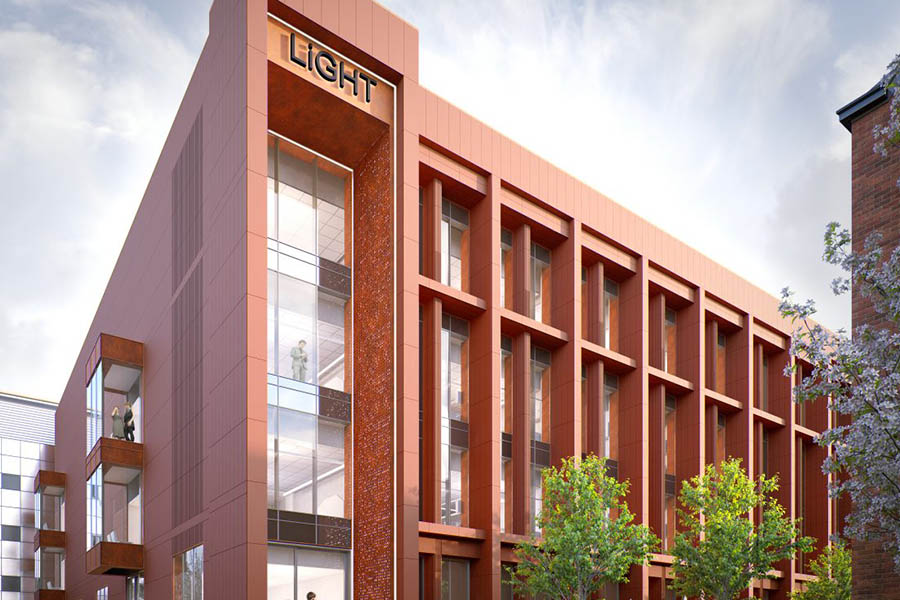 Oldham hospital extension rainscreen cladding-min