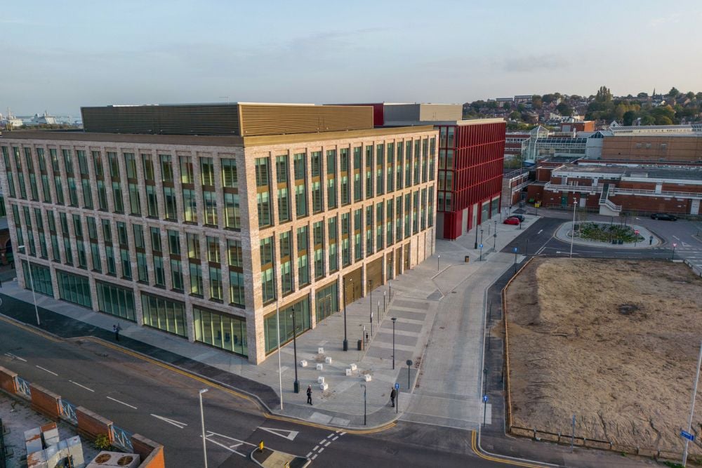 Wirral Growth Birkenhead office development Maple sunscreening