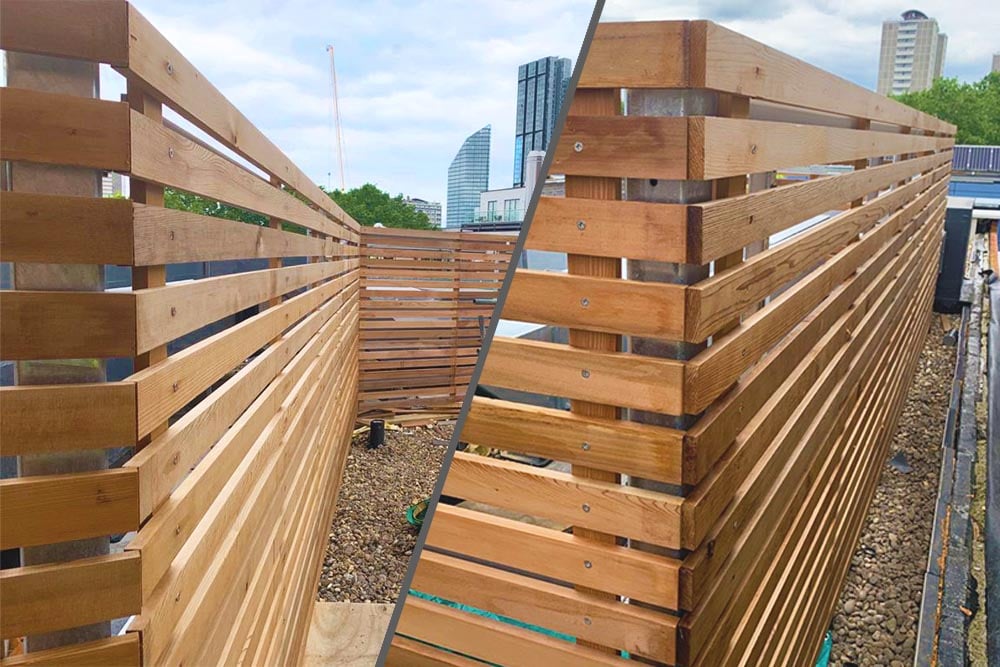 laser house timber screening louvres