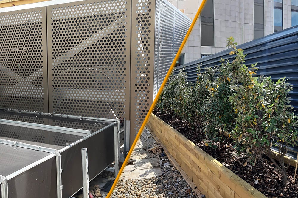 north wharf gardens perforated panels louvres