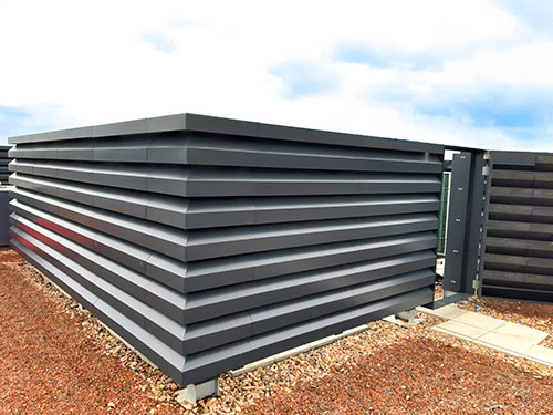 plant screen louvres guilden park student accommodation