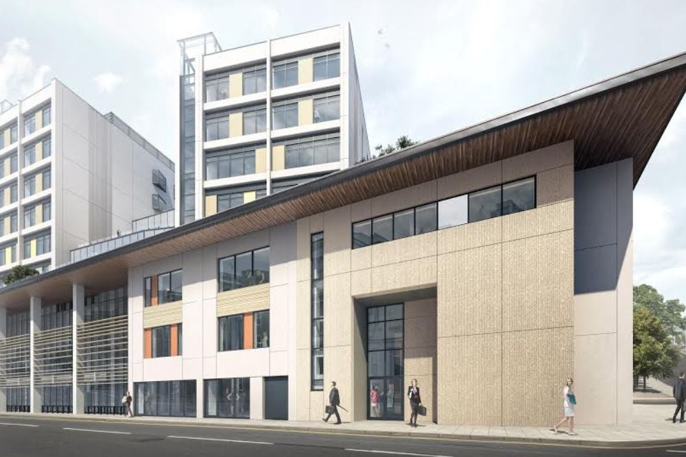 Maple installing high-performance weather louvres at Brighton hospital