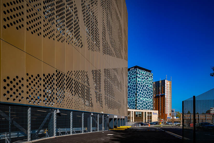 Paddington car park liverpool architectural facade fencing