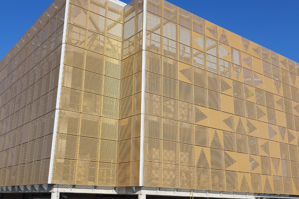 Maple install perforated panels and louvres onto Horsham fire station