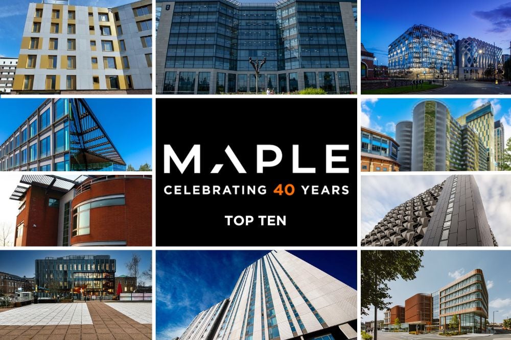 A countdown of Maple's top 10 projects over the last forty years